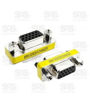 Emenda VGA Fêmea x VGA Fêmea Unitário Exbom