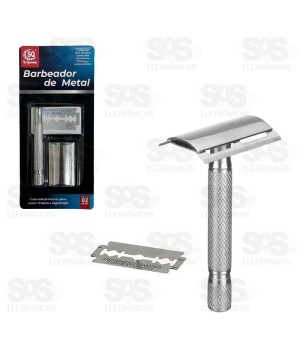 Aparelho De Barbear em Metal Com Lâmina SQ-1732