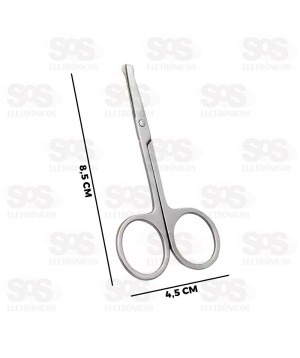 Tesoura Para Cortar Pelos Ponta Redonda SQ-3716