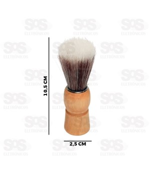 Pincel de Barbeador Cabo de Madeira SQ-3783