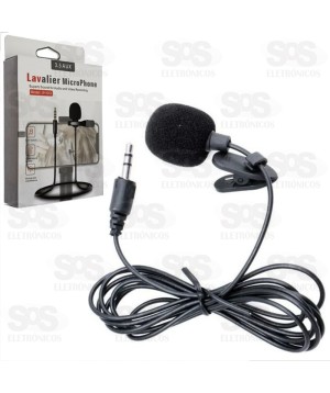 Microfone De Lapela Estéreo 3.5mm  HSX-M01