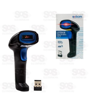 Leitor De Código De Barras Sem Fio Exbom LCB-S600A