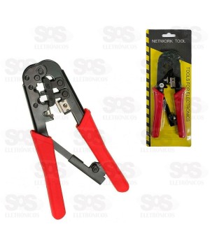 Alicate De Crimpar Para RJ45/RJ12/RJ11 Com Catraca De Pressão 1934