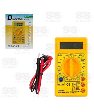 Multímetro Digital Com Cabo DT-830B