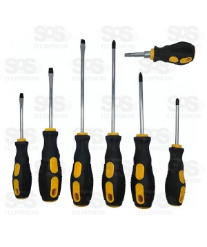 Kit De Chaves Fenda/Philips 7 Peças FBG 3201