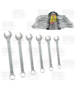 Kit Chave Combinada 8 a 17mm 6 Peças FBG 3214