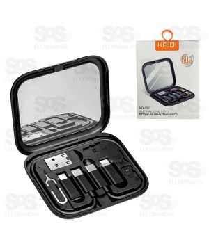 Kit Cabo Multifuncional 9 em 1 60W Com Suporte Kaidi KD-102