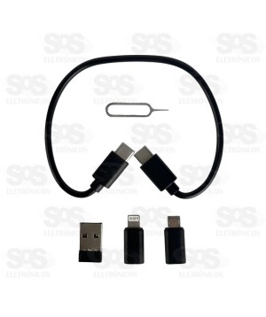 Kit Cabo Multifuncional 9 em 1 60W Com Suporte Kaidi KD-102