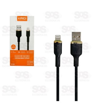 Cabo De Dados USB Para Iphone 3A 1 Metro Kaidi KD-352A