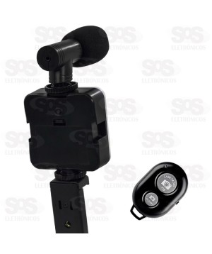 Kit Gravação Suporte de Celular Tripé Altomex AL-M77