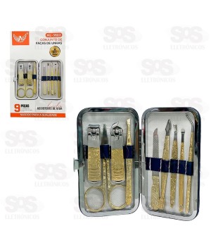 Kit Manicure Cortador De Unha 9 Peças Altomex AL-3603