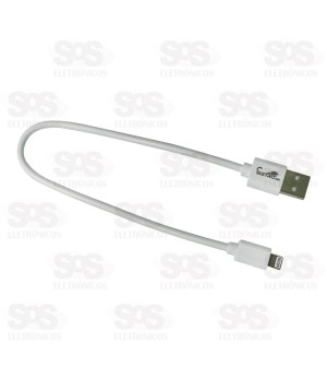 Cabo USB Para Lightning 4.8A 30CM Eletromex EL-3128-5G