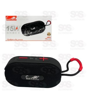 Caixa De Som 15W Resistente à Água Eletromex EL-1082