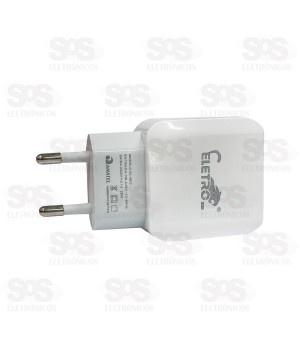 Carregador Rápido 2 USB 5.1A Eletromex EL-4012