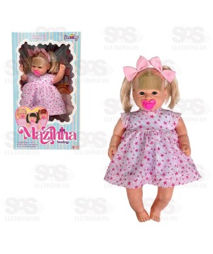 Boneca Mazinha Baby Loira Nova Toys 1183