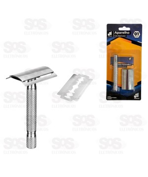 Aparelho De Barbear Em Metal Com Lâmina Barcelona BAR-14101-37