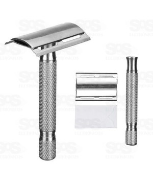 Aparelho De Barbear Em Metal Com Lâmina Barcelona BAR-14101-37