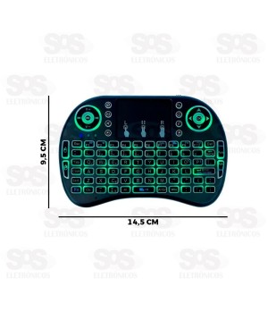 Mini Teclado Sem Fio Com Touchpad Maxmidia MAX-TEC3