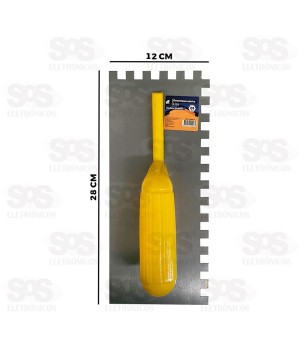 Desempenadeira Lisa Dentada 28x12CM Barcelona BAR-318004-4