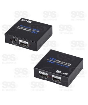 Splitter 1X2 HDMI 1 Entrada e 2 Saídas 1080P