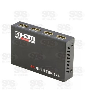 Splitter 1X4 HDMI 1 Entrada e 4 Saídas 1080P 3D HDTV