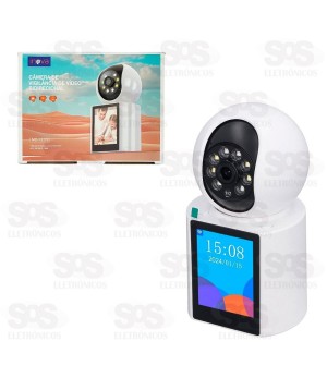 Câmera De Segurança Inteligente Com Tela Inova MD-12772