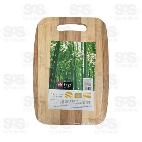 Tábua De Bambu Para Corte 34x24CM Top Útil TOP0896