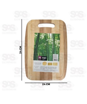 Tábua De Bambu Para Corte 34x24CM Top Útil TOP0896