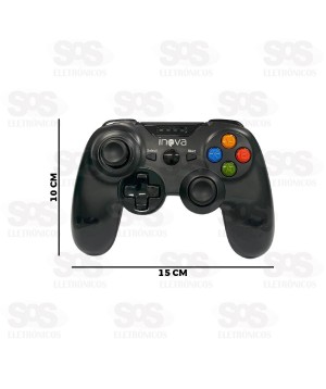 Controle Gamer Sem Fio PC/PS4/Celular Inova CON-12865