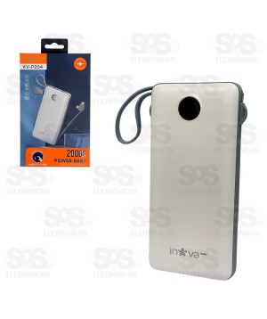 Carga Extra 20.000mAh 4 Interfaces Inova Prime KV-P204