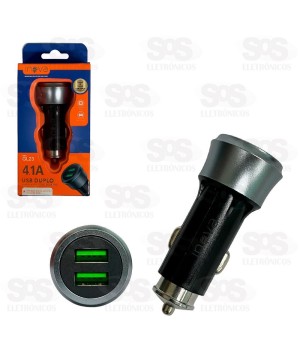 Carregador Veicular 4.1A Com 2 USB Inova GL23
