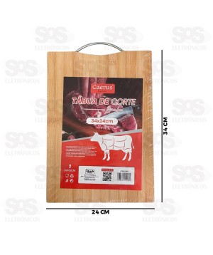 Tábua Para Corte De Bambu 34x24CM Caerus CRS-2590