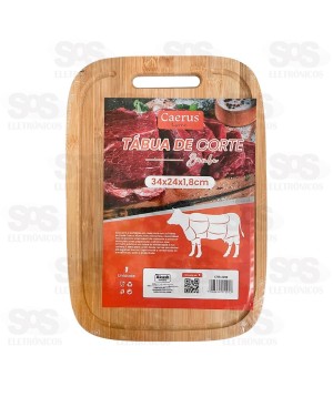 Tábua De Bambu Para Corte 34x24CM Caerus CRS-2290