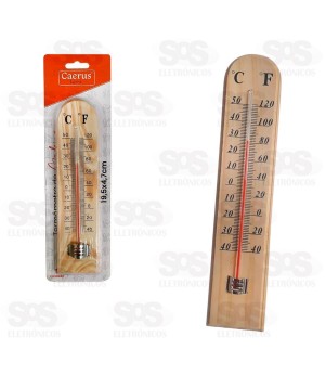 Termômetro Para Ambiente de Madeira Caerus CRS-2293