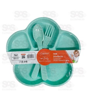 Kit Papinha Baby Florzinha 3 Peças Caerus CRS-2276