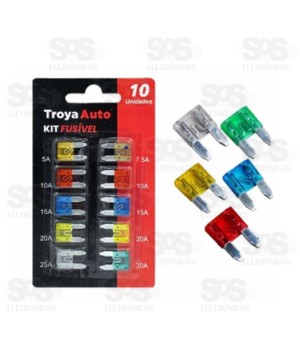 Kit Fusível Automotivo Com 10 Unidades TRY-0031