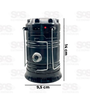 Lampião Solar Lanterna De LED Camping Caerus CRS-2203