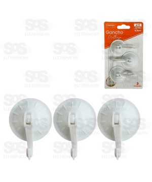 Ganchos Multiuso de Plástico 3 Peças Caerus CRS-2331