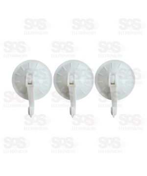 Ganchos Multiuso de Plástico 3 Peças Caerus CRS-2331