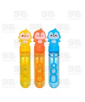 Kit Bolhas De Sabão Pinguim Com 3 Unidades Toy King TK-AB7724