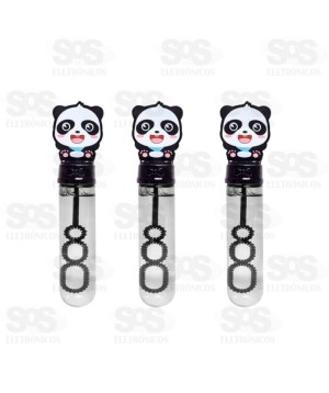 Kit Bolhas De Sabão Panda Com 3 Unidades Toy King TK-AB7725