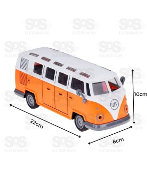 Kombi Retrô De Controle Remoto Com Luz Toy King TK-AB7043