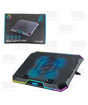 Base 4 Cooler Para Notebook Com LED Aitek Delta B3142