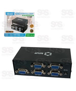 Splitter Conversor VGA 4 Portas 1920x1440 Lotus LT-2004