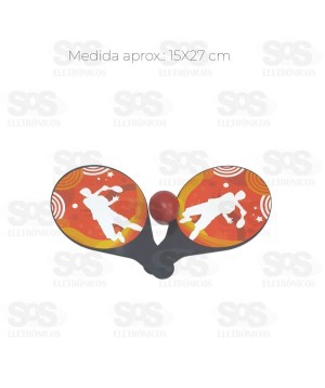 Conjunto de Raquetes Com bolinha Mini Toys 6042