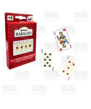 Baralho 54 Cartas Mini Toys 6339