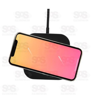 Carregador Sem Fio 15W Base de Indução Eletromex EL-2908