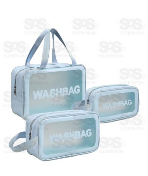 Kit Com 3 Nécessaire Cores Variadas B-Max F1189