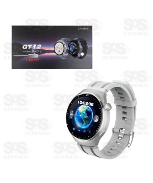 Relógio Smartwatch Redondo 1.59 Polegadas GT12 AJ-L75