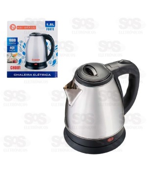 Chaleira Elétrica Inox 1.8 Litros 1000W Hai Brasil CH001